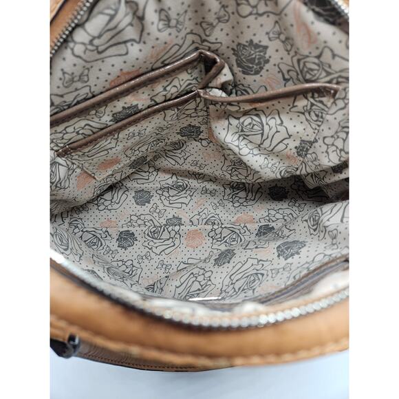Guess by Marciano Women's Satchel Purse Handbag Tan Brown EUC - Picture 10 of 13